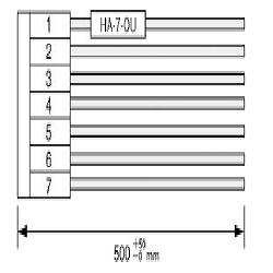 【HA-7-OU】出力ハーネスVSシリーズ 長さ500mm