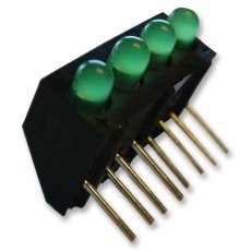 【107-314-04】LED PCB 3MM QUAD GREEN