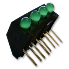 【107-314-01】LED PCB 3MM QUAD GREEN