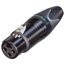 【NC3FXX-B】SOCKET XLR FREE BLACK 3WAY