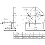 【V38M】ピストンポンプ用フート