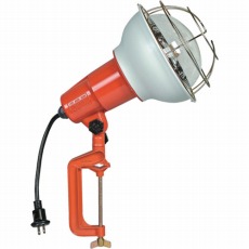 【RE-500】防雨型作業灯 リフレクターランプ500W 100V電線0.3m バイス付