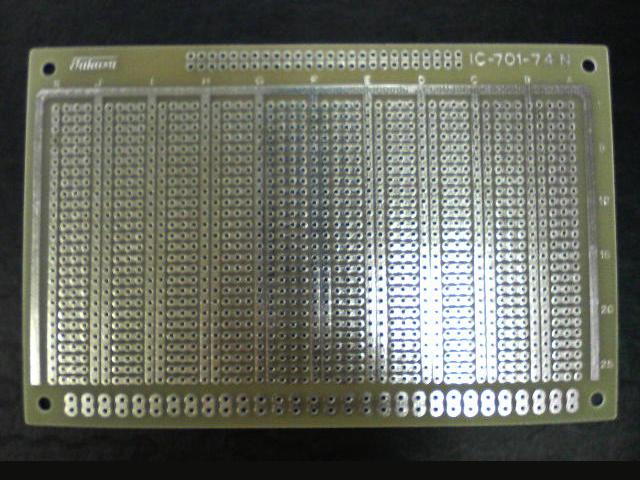 【IC-701-74N】IC用ユニバーサル基板 デジタルパターン 89mm×139mm
