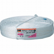 【PP-4300】PPロープ 幅4mmX長さ300m 白