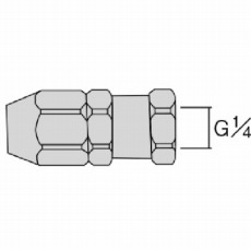 【AJU-02F】ホースジョイント G1/4袋ナット