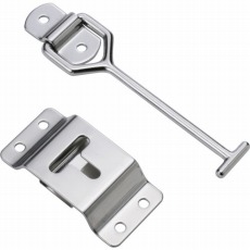 【TDF-130T】車体ドア留め金具 縦型・ステンレス製 137mm 1組(袋)=1個