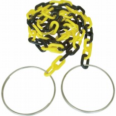 【C-255】コーンチェイン 6mm×2m 黄/黒