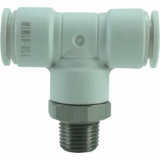 【FS8-01MTW】ファイブSUSメイルブランチティ 白 8mm・R1/8