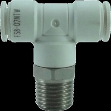 【FS8-02MTW】ファイブSUSメイルブランチティ 白 8mm・R1/4