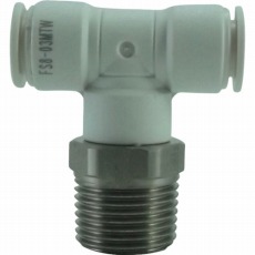 【FS8-03MTW】ファイブSUSメイルブランチティ 白 8mm・R3/8