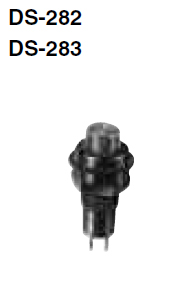 【DS283-R】スイッチ 押しボタンタイプ OFF-(ON)赤