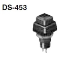 【DS453-R】スイッチ 押しボタンタイプ 赤 OFF-ON 2P