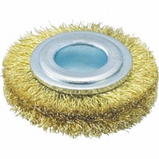 【TB-6304】ホイルブラシ 32X10mm穴 真鍮線 線径0.15