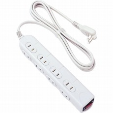 【TAP-N032-20】OAタップ2mシャッター付 2P8個口 ライトグレー