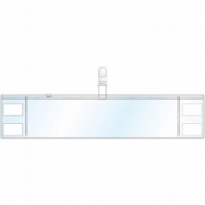 【848-60】クリーンルーム用腕章(透明) 特殊塩ビ 94×400