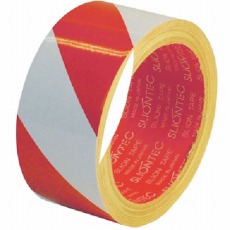 【965101-RW-00-45X10】危険表示用反射テープ 45mm×10m(赤/白)
