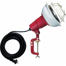 【RC-505】防雨型作業灯 リフレクターランプ500W 100V電線5m バイス付