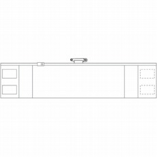 【T-36692A】ファスナー付腕章 白