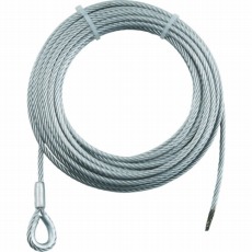 【WWS6-20】手動ウインチ用ワイヤーΦ6X20m用(シンブル入ロック加工)