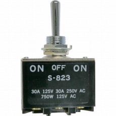 【S-823】大電流用トグルスイッチ ねじ端子 2極ON-OFF-ON