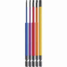 【ACHX5-150L】六角レンチカラービット5本組 全長150mm