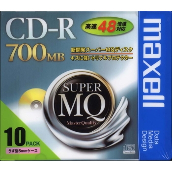 【CDR700S1P10S】CD-Rメディア(700MB・10枚)