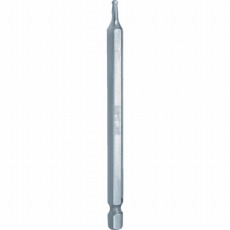 【EA-64 2.5MMX100】六角棒ビット テーパーヘッド 対辺6.35mm 溝9mm 単品