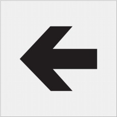 【AST-12】ステンシル 矢印(小) 文字サイズ100×120mm