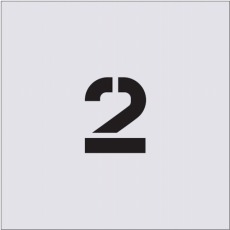 【AST-26】ステンシル 2 文字サイズ50×40mm