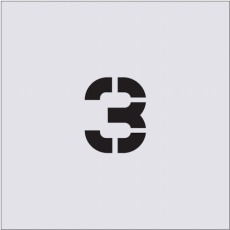 【AST-27】ステンシル 3 文字サイズ50×40mm