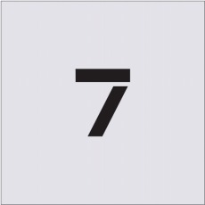 【AST-31】ステンシル 7 文字サイズ50×40mm