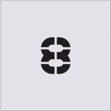 【AST-32】ステンシル 8 文字サイズ50×40mm