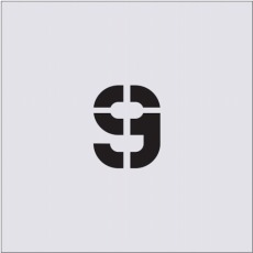【AST-33】ステンシル 9 文字サイズ50×40mm