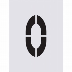 【AST-78】ステンシル 0 文字サイズ250×125mm