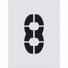 【AST-86】ステンシル 8 文字サイズ250×125mm