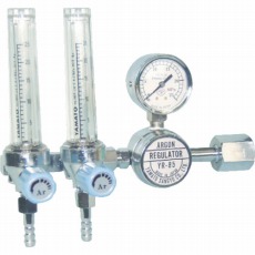 【YR85F2】二連式流量計付アルゴン用圧力調整器 YR-85F2