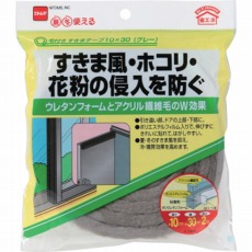 【E0390】毛付きすきまテープ10×30 グレー