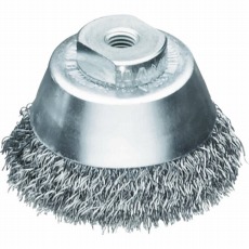【423164】工業用カップブラシ Φ75 鋼線 線径0.3