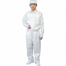 【BSC-41001-W-4L】ジャケット(衿付)-白-4L