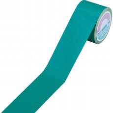 【265012】ラインテープ(反射) 緑 50mm幅×10m 屋内用 ポリエステル