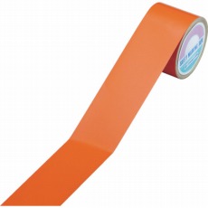 【265015】ラインテープ(反射) オレンジ 50mm幅×10m 屋内用 ポリエステル