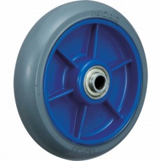【LR-150W-GR】低始動抵抗キャスター 車輪のみ Φ150 グレー シャフトΦ12