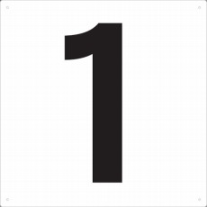 【TSEH-1】表示板 数字 420×420 数字「1」