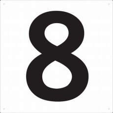 【TSEH-8】表示板 数字 420×420 数字「8」