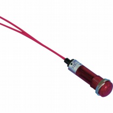 【DA-10ML-AC/DC200V-R】LED表示灯 DA-10ML(AC/DC200V接続)Φ10 赤