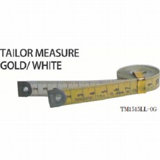 【TM1515LL-0G】テーラーメジャー1.5m 0点 白/ゴールド
