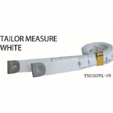 【TM1515WL-0W】テーラーメジャー1.5m 0点 白/白