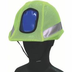 【FT-GS-30】反射・蛍光メッシュヘルメットカバー 蛍光グリーン