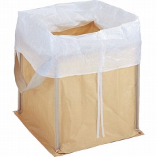 【RJ-301】回収袋 自立型タイプ 450L 白カバー付