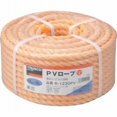 【R-1230PV】PVロープ 3つ打 線径12mmX長さ30m